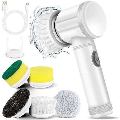 Cepillo de lavado de platos de cocina recargable USB para la limpieza doméstica del fregadero y la bañera