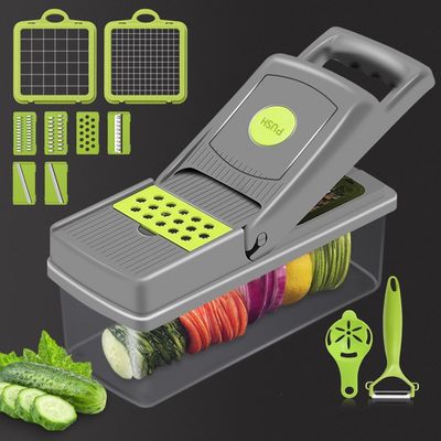 Sea creativo en la cocina con nuestro cortador manual de frutas y verduras 12 en 1