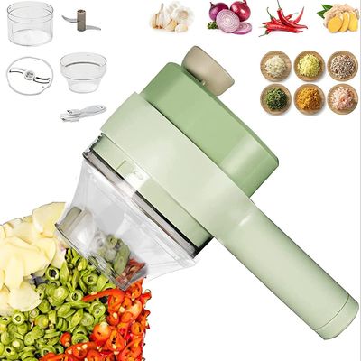 ABS PP PC Chopper de cocina de acero inoxidable Europa 4 en 1 para cortar verduras