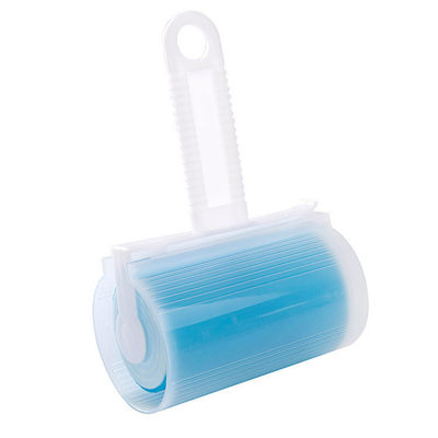 Rollo de lino azul para quitar el vello de las mascotas con hojas pegajosas reutilizables y cubierta lavable