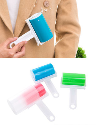 Rollo de lino azul para quitar el vello de las mascotas con hojas pegajosas reutilizables y cubierta lavable
