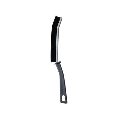 Cepillo de limpieza de hendiduras negro con cerdas duras para limpieza profunda de esquinas difíciles de alcanzar