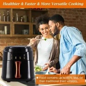 6L 3L pantalla táctil freidora de aire doble freidora eléctrica de profundidad horno Smart Rack sin aceite freidora de aire de plástico