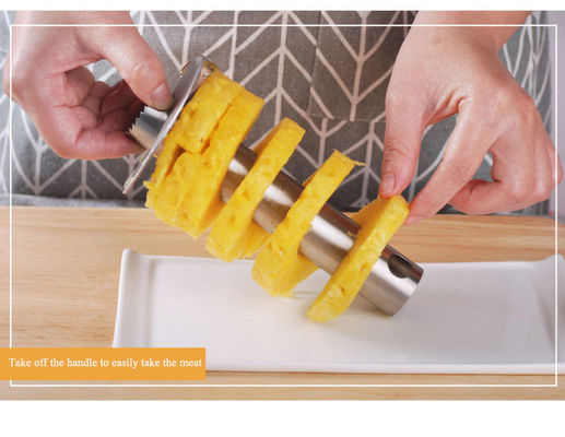 Cortador de frutas de acero inoxidable manual negro con hoja afilada y mango desmontable