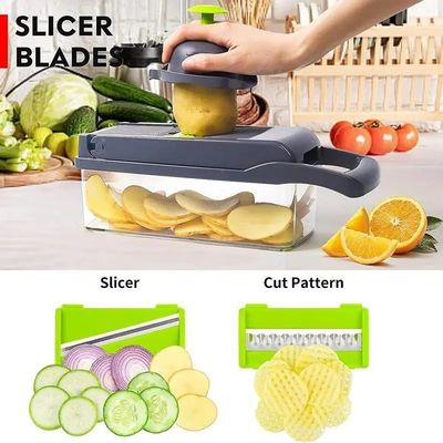 Chopper de plástico versátil para frutas verduras herramienta de cocina duradera 35.5x11.8x11.8cm