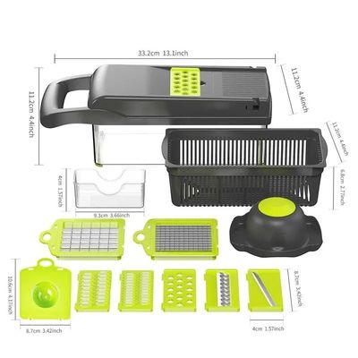 Chopper de plástico versátil para frutas verduras herramienta de cocina duradera 35.5x11.8x11.8cm
