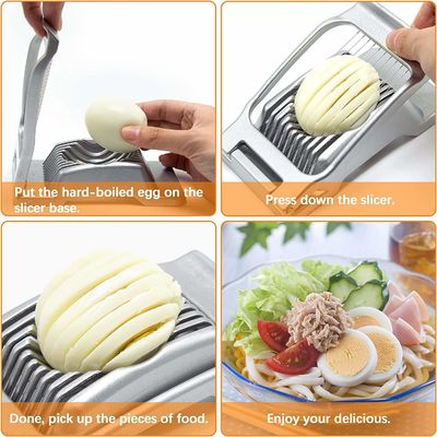 Cortador de huevos de acero inoxidable cortador de huevos para cortador de huevos hervidos lavavajillas caja fuerte