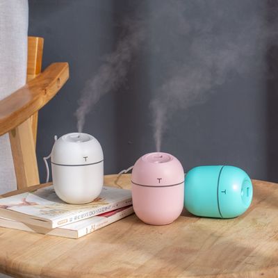 Lámpara de luz nocturna LED Humidificador de aire ultrasónico con función de aromaterapia para el hogar y el coche