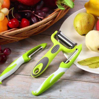 Preparación de verduras seguras Peeler Julienne Peeler y mandolina cortadora en 19 * 2.5 * 2cm tamaño