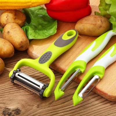 Preparación de verduras seguras Peeler Julienne Peeler y mandolina cortadora en 19 * 2.5 * 2cm tamaño