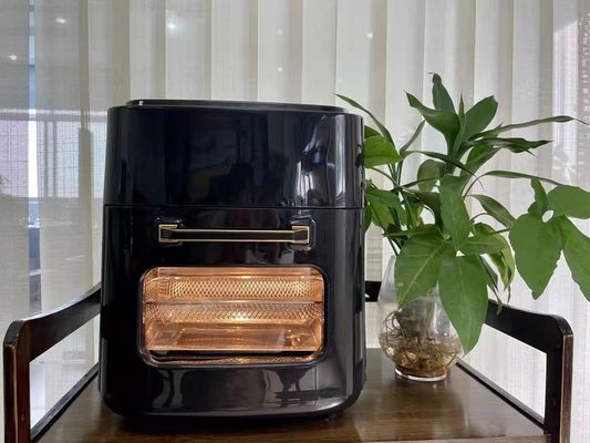 1201W-1500W Fritar de aire comercial de voltaje digital 12L 15L sin aceite con mini rack