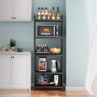 Estante de cocina organizar estante de almacenamiento de acero inoxidable para la rotación de frutas y verduras