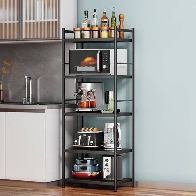 Estante de cocina organizar estante de almacenamiento de acero inoxidable para la rotación de frutas y verduras