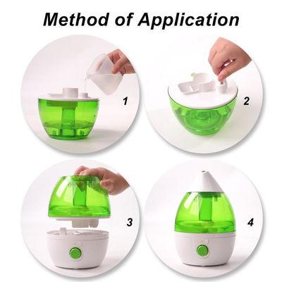 Humidificador silencioso de capacidad de 1,0-2,5 L para el hogar y el cuarto de bebés