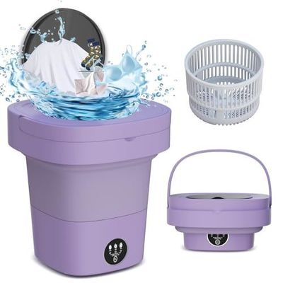 8Lavadora eléctrica de bañera plegable de 5L totalmente automática para profesionales ocupados