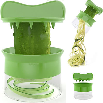 Spiralizer Crujo y fino Julienne corte conjunto 3 en 1 cortador manual de verduras para naranja