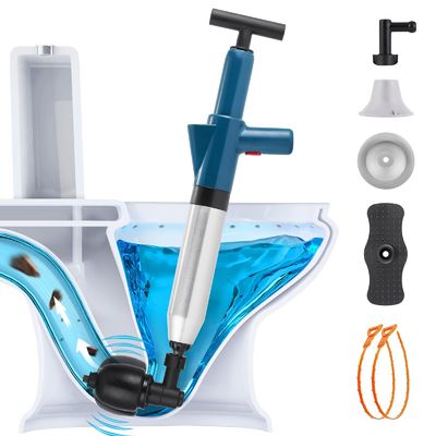 9 piezas eléctricas recargables de desbloqueador de tuberías para limpieza de productos para el hogar