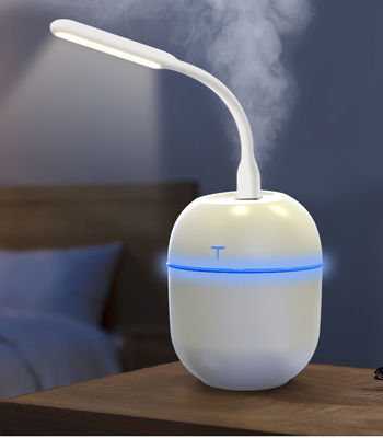 Humidificador de aire portátil de ultrasonido de 220 ml con lámpara nocturna LED y difusor de aroma USB
