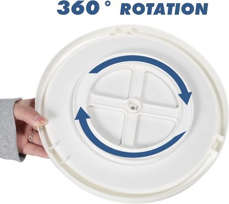 2 Layers Kitchen Spices Rotating Storage Rack para un fácil acceso a las especias y los artículos de baño
