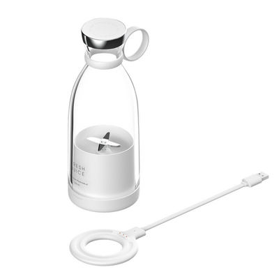 Exprimidor portátil recargable de mezcladora USB 350ml 4 cuchillas Mini eléctrico rosa para viajes