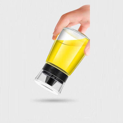 Jarrón de vidrio transparente de aceite 170ml botella de aerosol de aceite de vinagre conjunto para artículos de cocina 425g