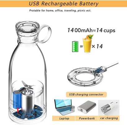 NO Mini juicer controlado por la aplicación de plástico de la taza USB portátil mezclador para batidos y batidos