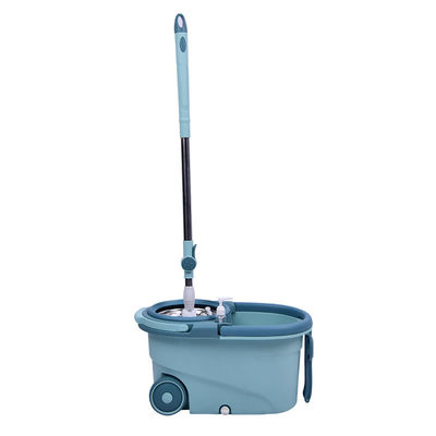 Promoción 360 grados de rotación del cubo de la fregona con material de acero inoxidable PP microfibra