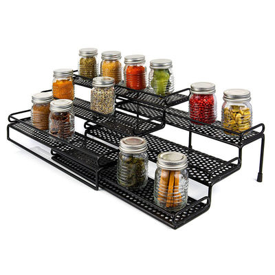 Tipo de pie Cocina Baño Salón de estar Escritorio 3 capas Estante de especias retráctil