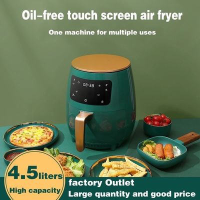 4.5 / 6L Fritadora de aire de capacidad para hacer fritar alimentos sin aceite Control digital de toque único