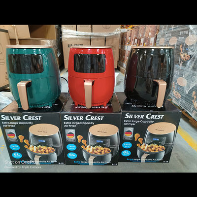 Freidora de aire eléctrica digital de pequeña a gran capacidad con revestimientos de silicona personalizados de OEM
