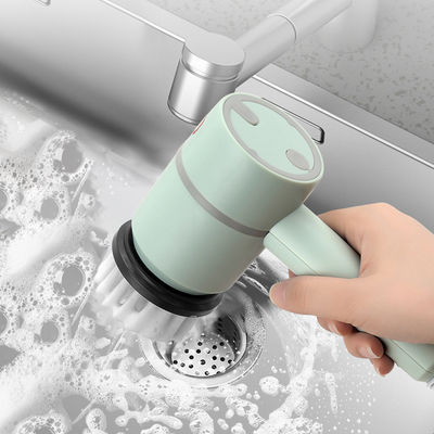 Cepillo eléctrico de lavabo 6 en 1 Cepillo de bañera portátil para limpieza de baño y cocina