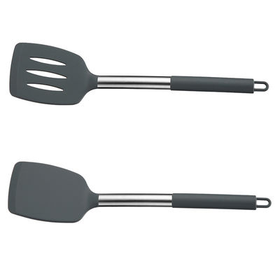 Especula antiadherente y cuchara de filtración con barra de acero inoxidable