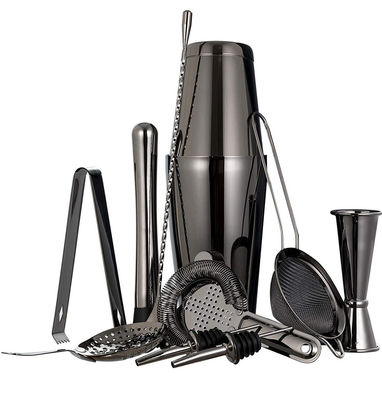 Diseño clásico de 11 piezas Kit de bartender Cocktail Set de fumador de 750 ml / 600 ml para la fabricación