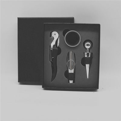 Acero inoxidable cuchillo de caballo de mar rojo caja de regalos herramientas de barra de tipo sacacorchos abertura de vino conjunto