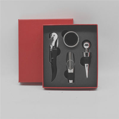 Acero inoxidable cuchillo de caballo de mar rojo caja de regalos herramientas de barra de tipo sacacorchos abertura de vino conjunto