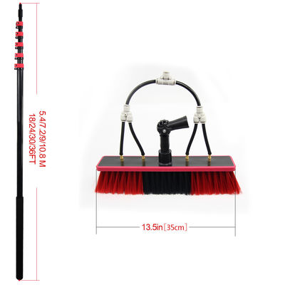 Limpieza del hogar Equipo de lavado de ventanas rojas con spray de agua x23 pincel