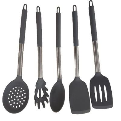 Cuchara antiadherente de silicona para freír pescado Spatula de fugas Set de utensilios de cocina para el hogar