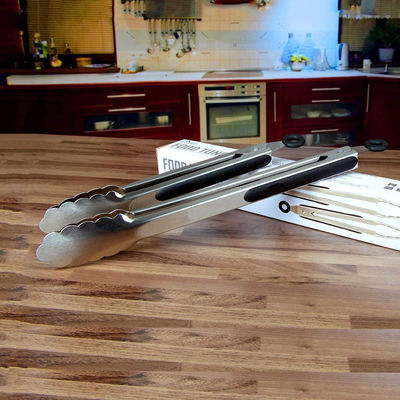 Acero inoxidable alimento aislamiento anticalor clip de pan de silicona para juegos de utensilios duraderos