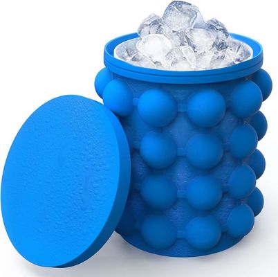 Compuesto de diseño moderno de silicona cubo de hielo cubo para ahorrar espacio material de grado alimenticio