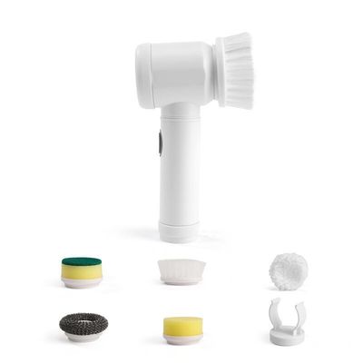 Cepillo eléctrico de limpieza Blanco 138G USB recargable para limpieza de baldosas de bañera de cocina