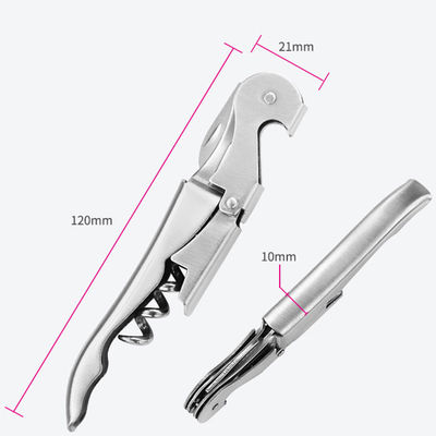 Abridor de vino de acero inoxidable con cuchillo de caballo marino multifuncional 12*2.2*1.1cm Aproximadamente 30g