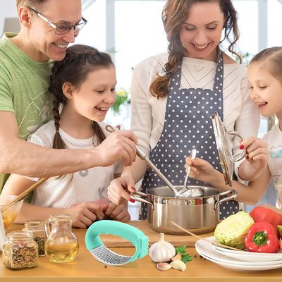 Prensa de ajo de acero inoxidable de grado alimenticio