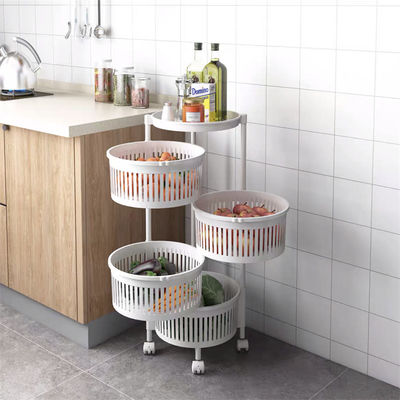 Almacenamiento de cocina sostenible 3/4/5 capas de estanterías giratorias de verduras para un hogar más verde