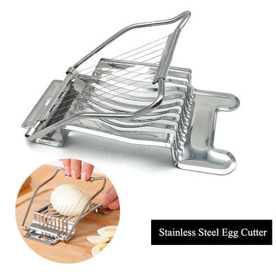 Cortador de huevos de jamón de acero inoxidable 14*9,5*2,2 cm Herramientas para huevos hervidos