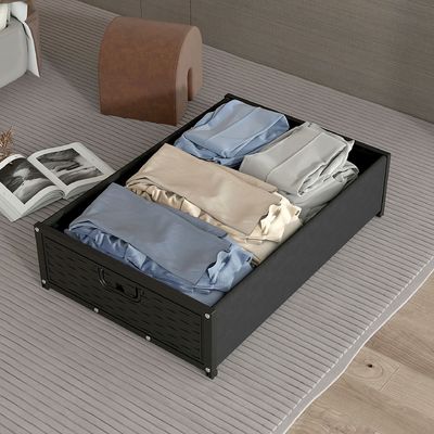 Bajo ropa de cama / juguetes Caja de almacenamiento con polea y tapa El máximo ahorro de espacio