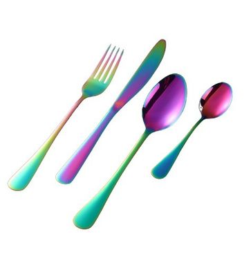 193G utensilios a granel de acero inoxidable recubierto de cubiertos de cocina cuchillo de cuchara de tenedor