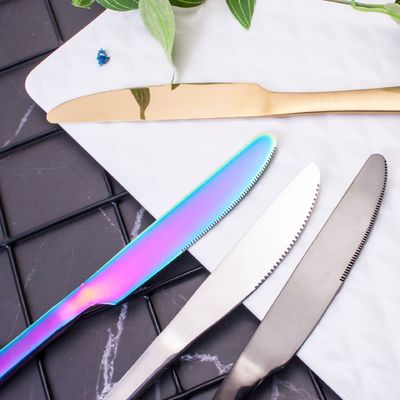 193G utensilios a granel de acero inoxidable recubierto de cubiertos de cocina cuchillo de cuchara de tenedor