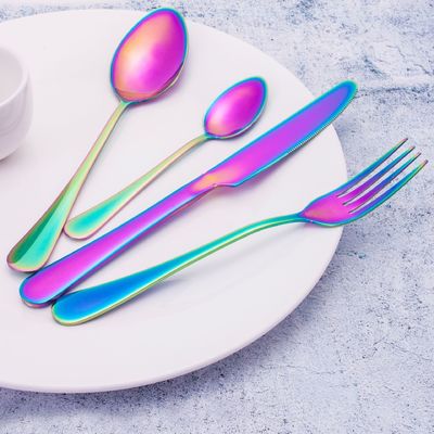 193G utensilios a granel de acero inoxidable recubierto de cubiertos de cocina cuchillo de cuchara de tenedor