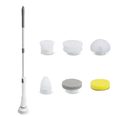 Brush de limpieza eléctrica de plástico blanco mejor vendido Scrubber de giro para limpieza profunda