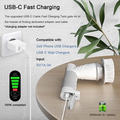 Cepillo de lavado eléctrico 9 en 1 con carga USB